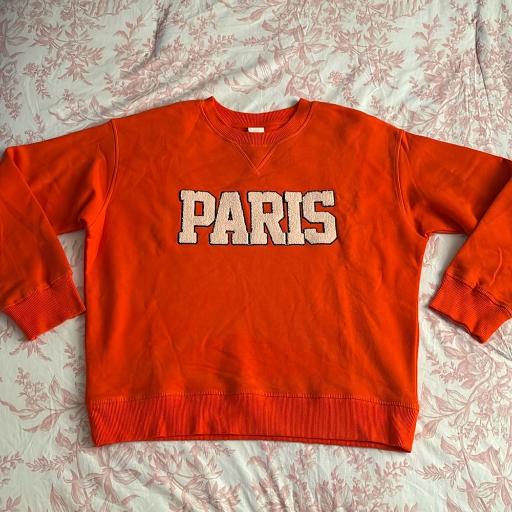 H&M Letterman Paris Sweatshirt